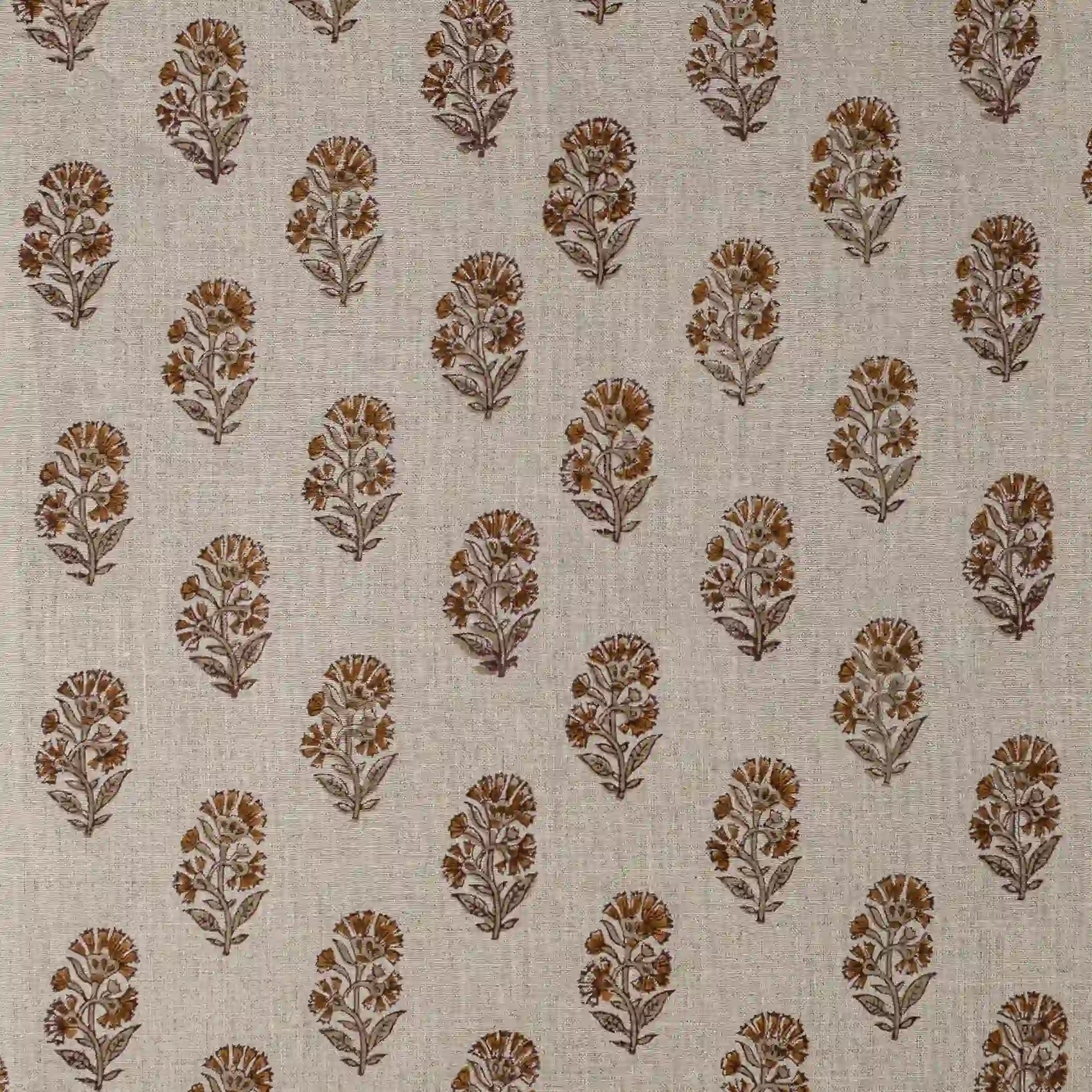 Heirloom Garden Natural Linen Fabric by the Yard