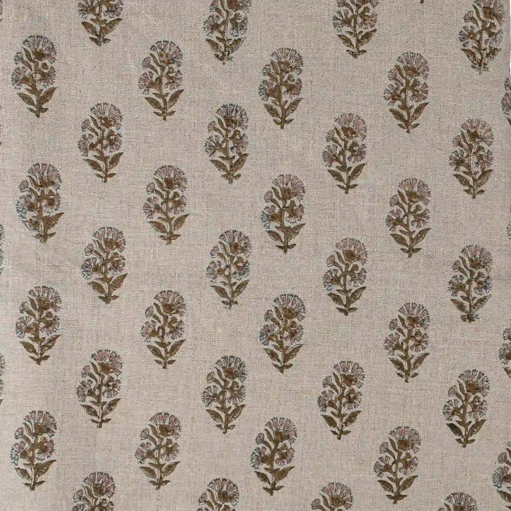 Heirloom Garden Natural Linen Fabric by the Yard
