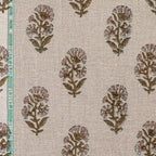 Heirloom Garden Natural Linen Fabric by the Yard