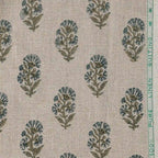Heirloom Garden Natural Linen Fabric by the Yard