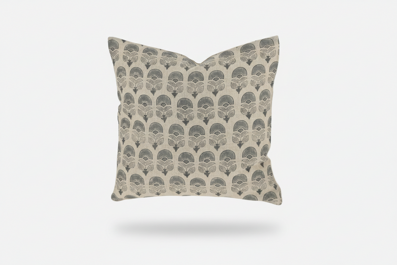 Hepburn Ditsy Prints Oat Pillow Cover 26" x 26" Double Sided Pillow Covers