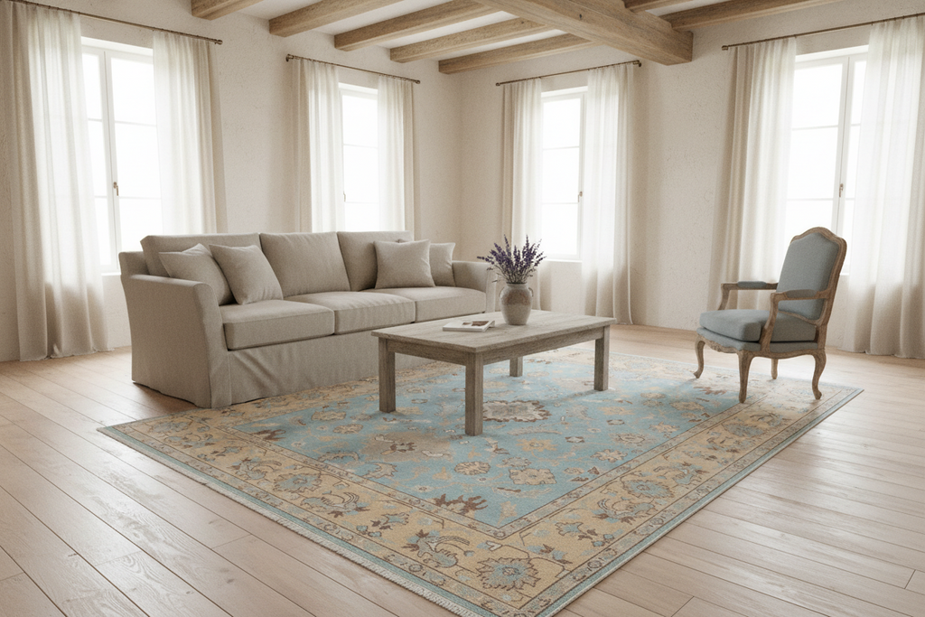 Holbrook Hand-Knotted Wool Oushak Rug Hand-Knotted