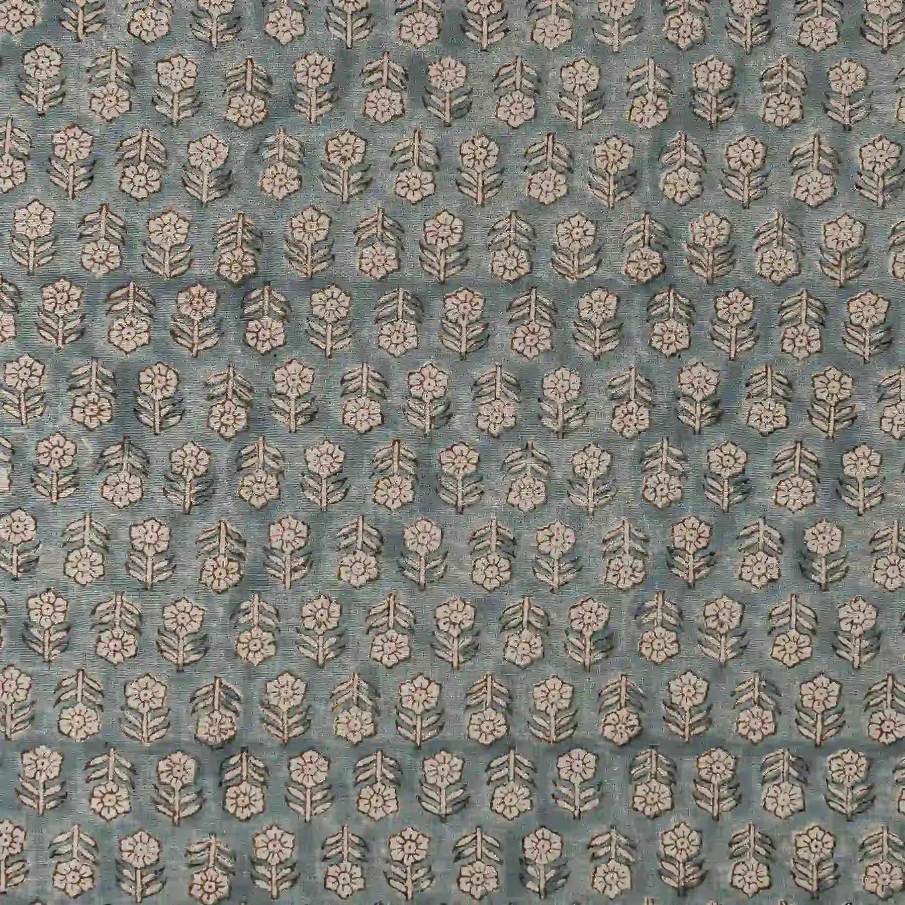 Hollow Fern Dawn Pink Linen Fabric by the Yard