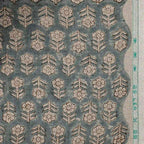 Hollow Fern Dawn Pink Linen Fabric by the Yard