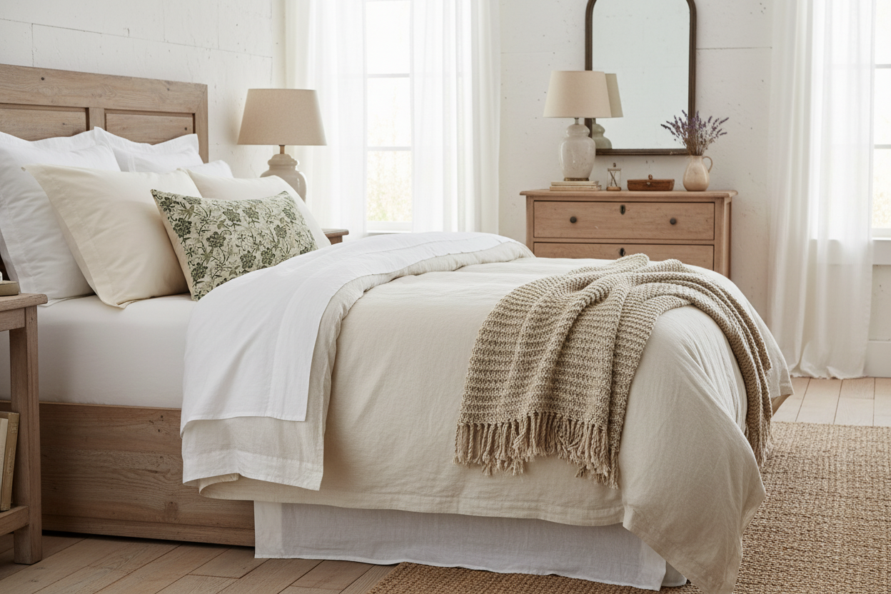 Holly Botanical Print Warm White Pillow Cover Pillow Covers