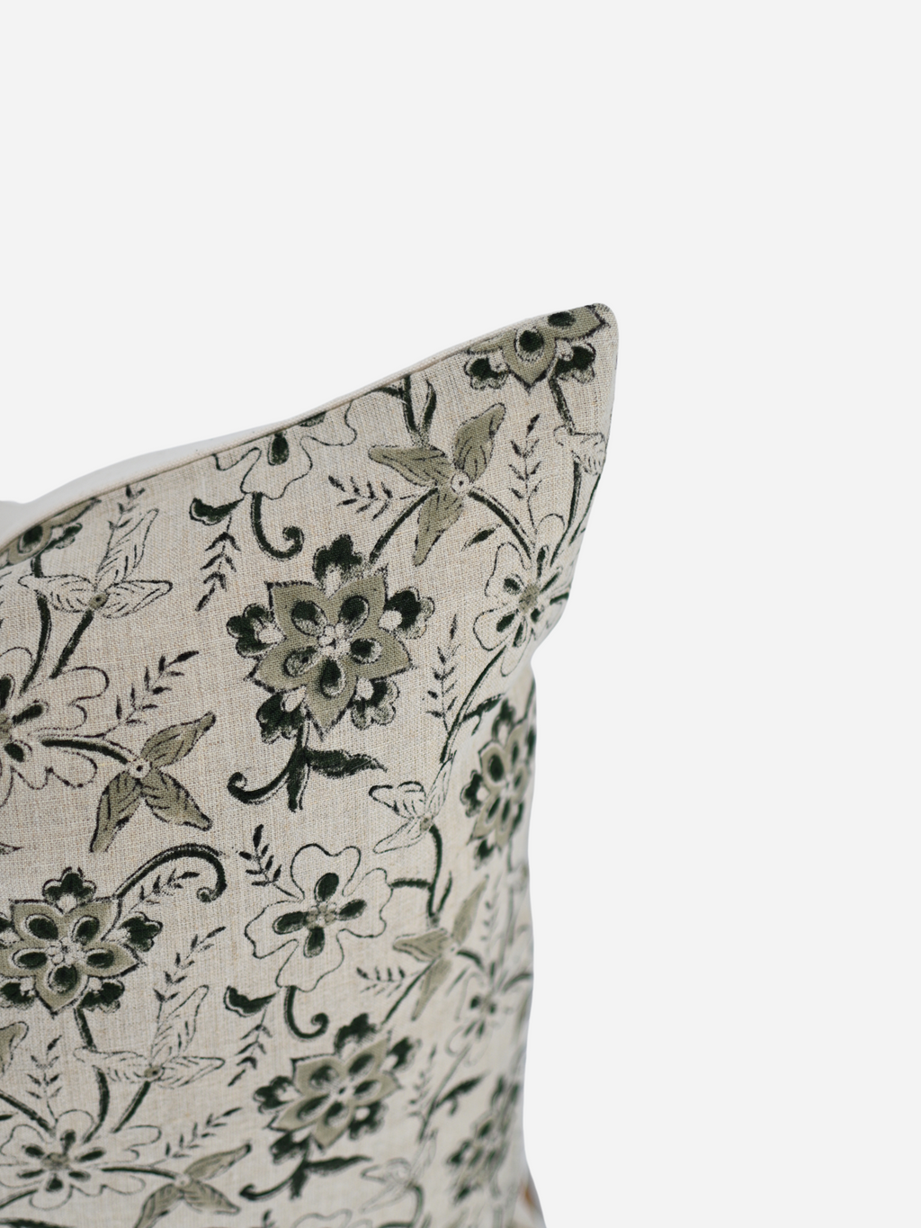 Holly Botanical Print Warm White Pillow Cover Pillow Covers