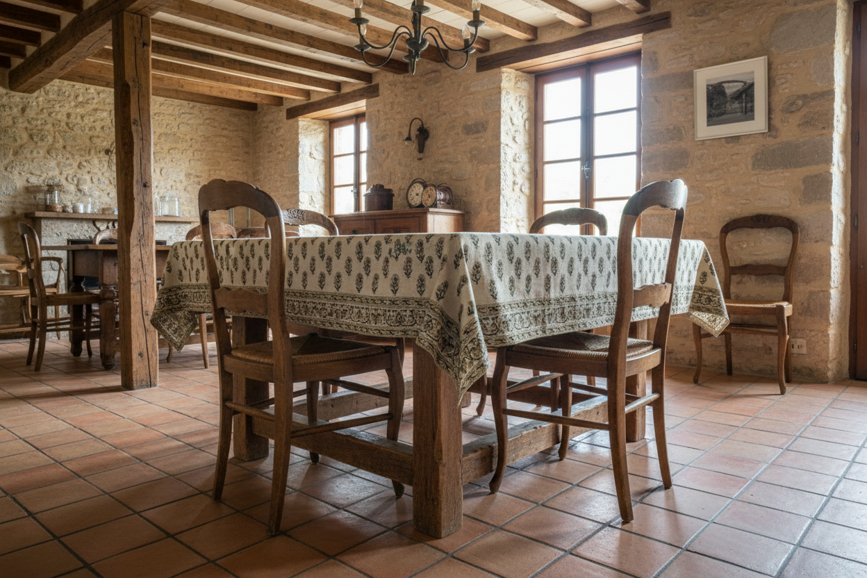 Emily Botanical Print Table Cloth