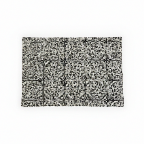 4 Yards Cut Out-Vada Geometric Black Upholstery Fabric