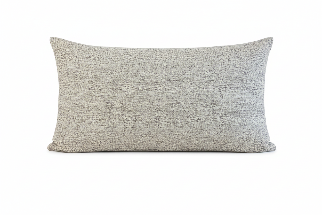 August Plaid Black Pillow Cover 12" x 20" Single Sided Pillow Covers