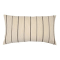 Nettie Stripe Natural Linen Pillow Cover 14" x 24" Single Sided Pillow Covers