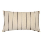 Nettie Stripe Natural Linen Pillow Cover 14" x 24" Single Sided Pillow Covers