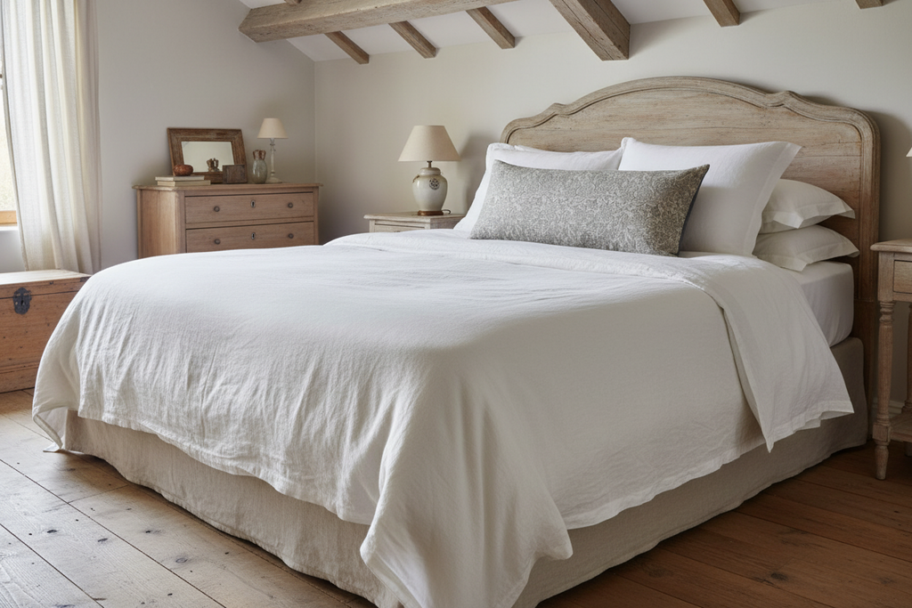 Decorative pillow with a subtle pattern on a white background