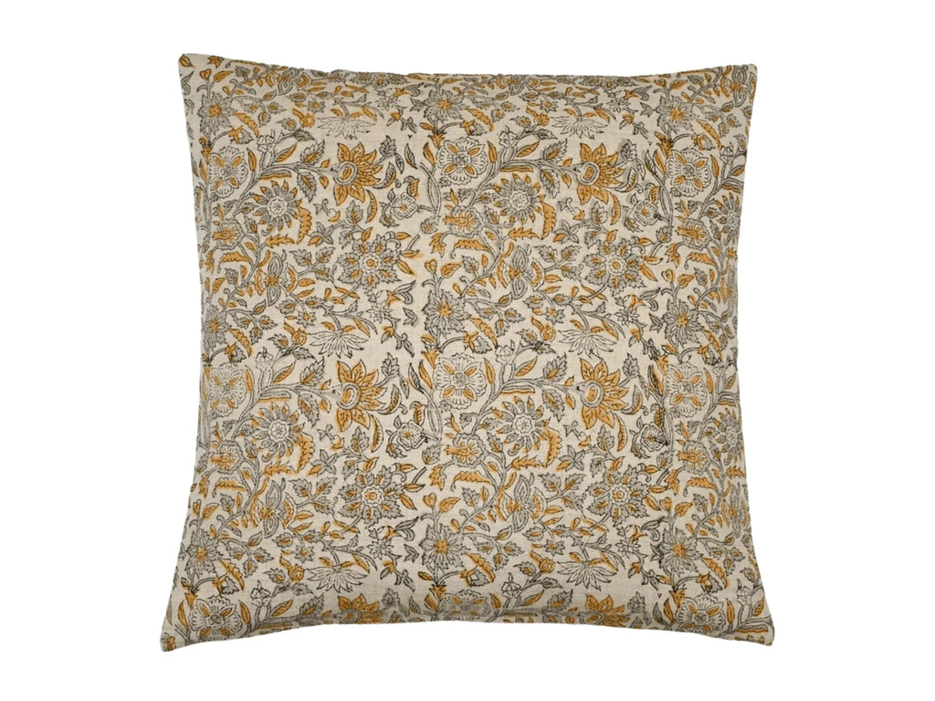 Ryder Botanical Print Oat Pillow Cover Single Sided Pillow Covers