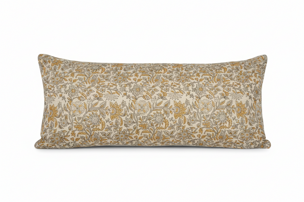 Ryder Botanical Print Oat Pillow Cover Pillow Covers