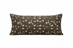 Decorative pillow with floral pattern on a white background