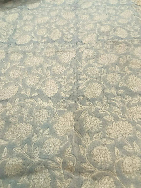 Destiny Cotton Block Print Fabric by the Yard