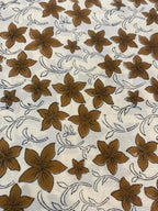 Bob Cotton Block Print Fabric by the Yard Cotton Fabric