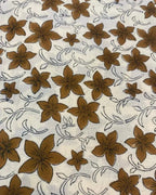 Bob Cotton Block Print Fabric by the Yard Cotton Fabric