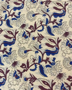 Sorrel Indian Cotton Block Print Cotton Fabric