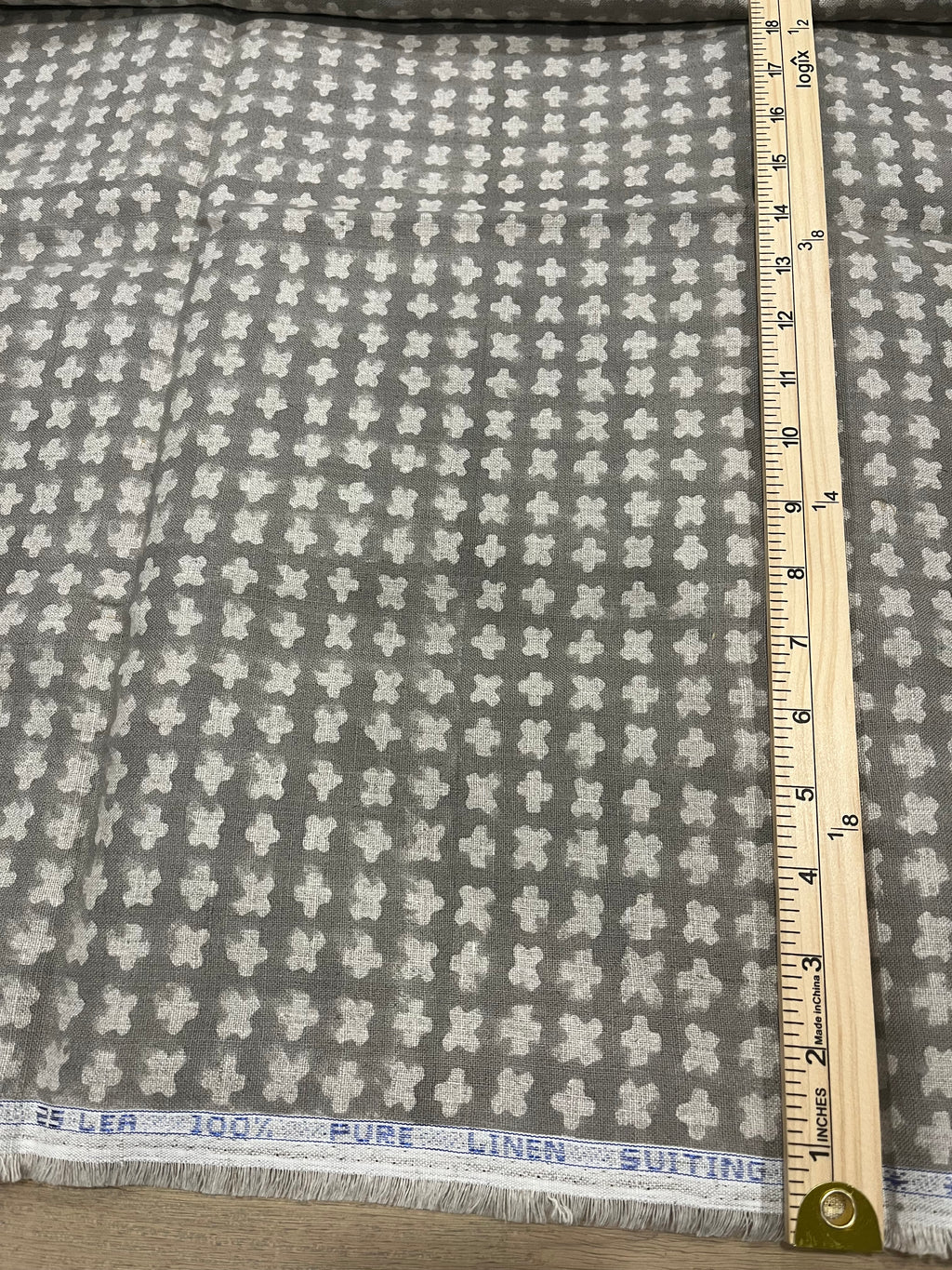 Enoki Designer Linen Cut Out Fabric Linen Fabric