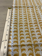 Dixie Hand Printed Linen Cut Out Fabric Linen Fabric