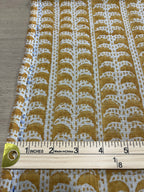 Dixie Hand Printed Linen Cut Out Fabric Linen Fabric