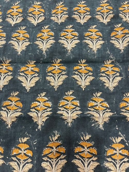 1 Yard Cut Out-Orson Ditsy Print Upholstery Linen Fabric Linen Fabric