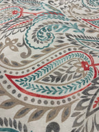 1.5 Yards & 7.5 Yards Cut Out-Paisley Cotton Plain Weave Fabric Linen Fabric