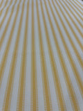 3.5 Yards Cut Out-Stripe Lemon UV Resistant Polyester Fabric Linen Fabric