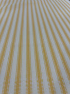 3.5 Yards Cut Out-Stripe Lemon UV Resistant Polyester Fabric Linen Fabric