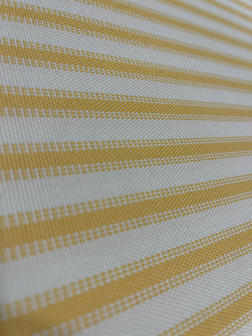 3.5 Yards Cut Out-Stripe Lemon UV Resistant Polyester Fabric Linen Fabric