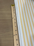 3.5 Yards Cut Out-Stripe Lemon UV Resistant Polyester Fabric Linen Fabric