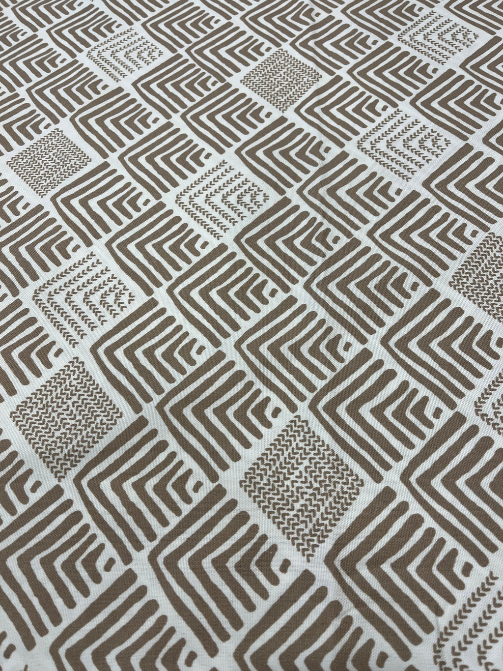 Brown Cotton Plain-Weave Cut Out Fabric Linen Fabric