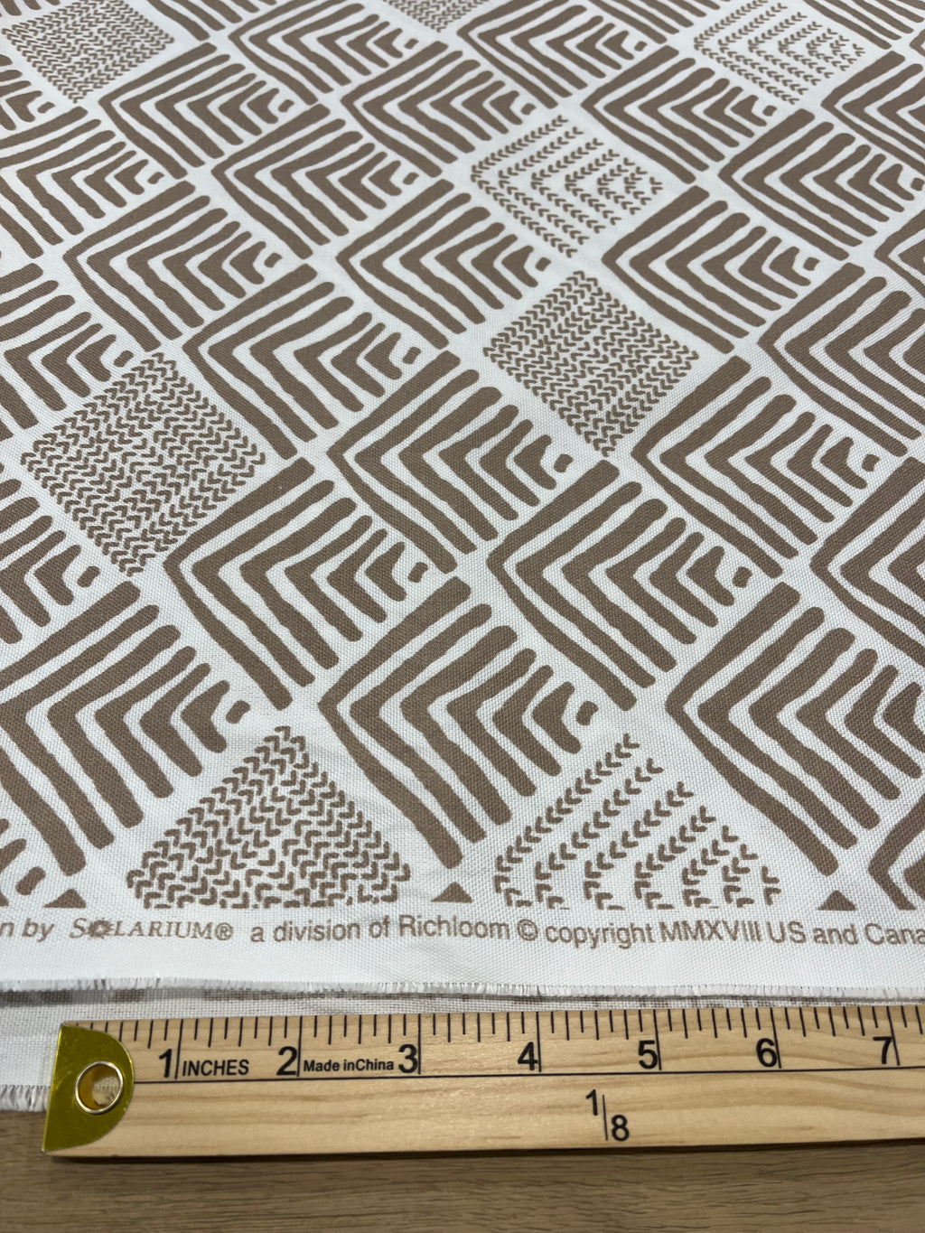 Brown Cotton Plain-Weave Cut Out Fabric Linen Fabric