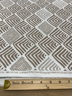 Brown Cotton Plain-Weave Cut Out Fabric Linen Fabric