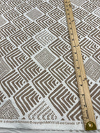 Brown Cotton Plain-Weave Cut Out Fabric Linen Fabric