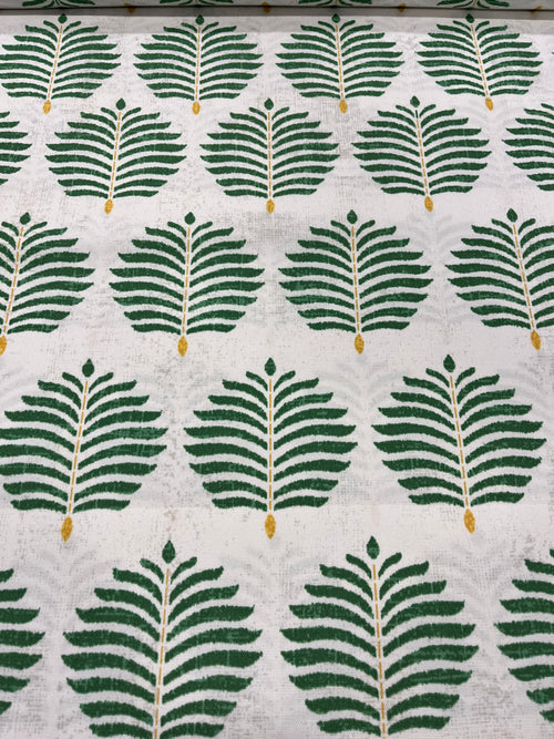 7.5 Yards Cut Out-Palm Leaf UV-Resistant Polyester Fabric 7.5 Yards Linen Fabric