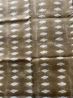 1 Yard Cut Out-Walton Hand Block Linen Fabric 4 Yards Linen Fabric