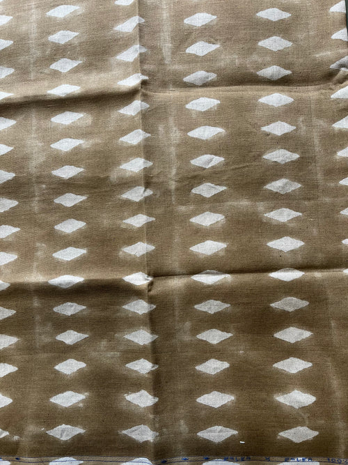 1 Yard Cut Out-Walton Hand Block Linen Fabric 4 Yards Linen Fabric