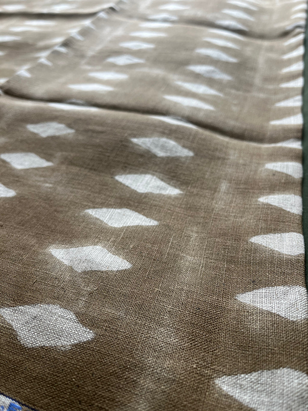 1 Yard Cut Out-Walton Hand Block Linen Fabric Linen Fabric