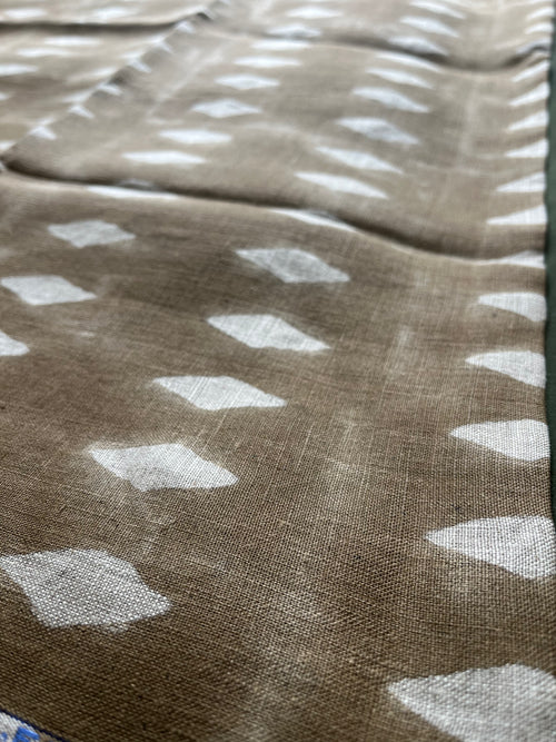 1 Yard Cut Out-Walton Hand Block Linen Fabric Linen Fabric
