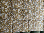 1 Yard Cut Out-Elin Block Printed Linen Fabric 1 Yard Linen Fabric