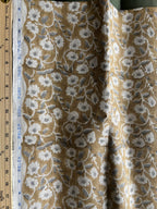 1 Yard Cut Out-Elin Block Printed Linen Fabric Linen Fabric
