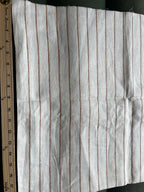 1 Yard Cut Out-Clay Striped Linen Fabric Linen Fabric