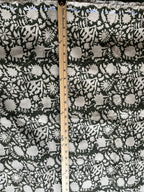 2 Yards Cut Out-Olive Block Print Upholstery Linen Fabric Linen Fabric