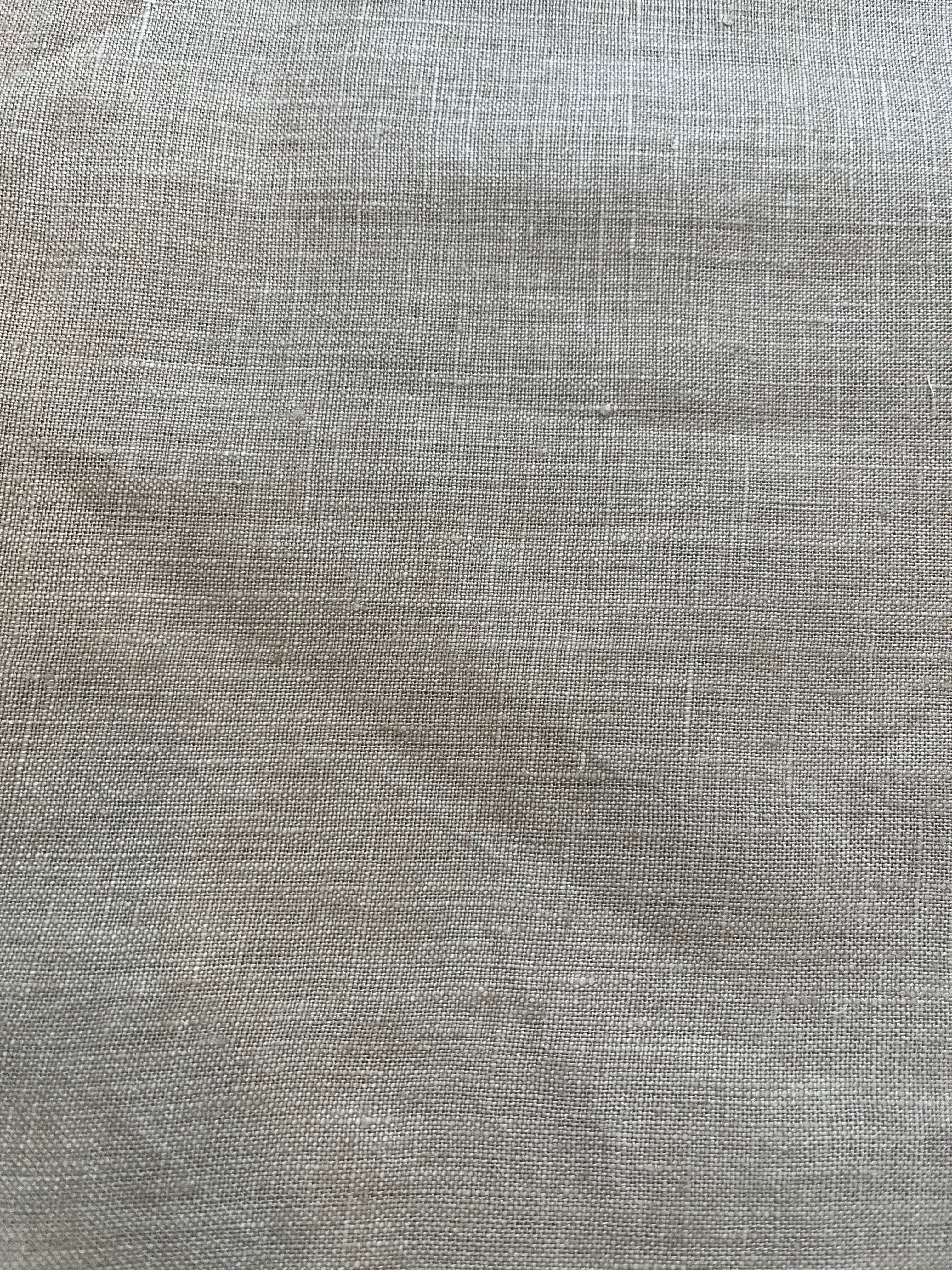 2 Yards Cut Out-Nolan Tan Designer Linen Fabric 2 Yards Linen Fabric