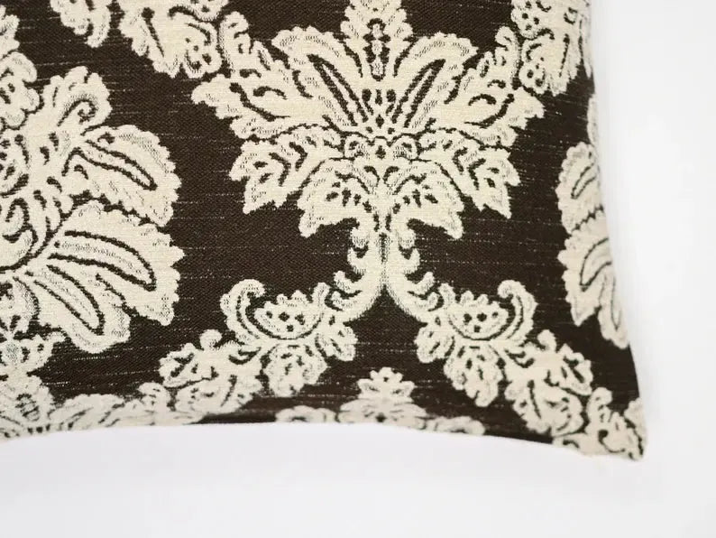 Theodora Botanical Print Deep Lava Pillow Cover Pillow Covers