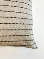 Markus Stripe Natural Linen Pillow Cover Pillow Covers
