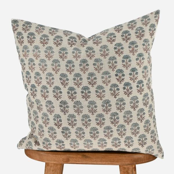 Alder Block Print Pillow Cover