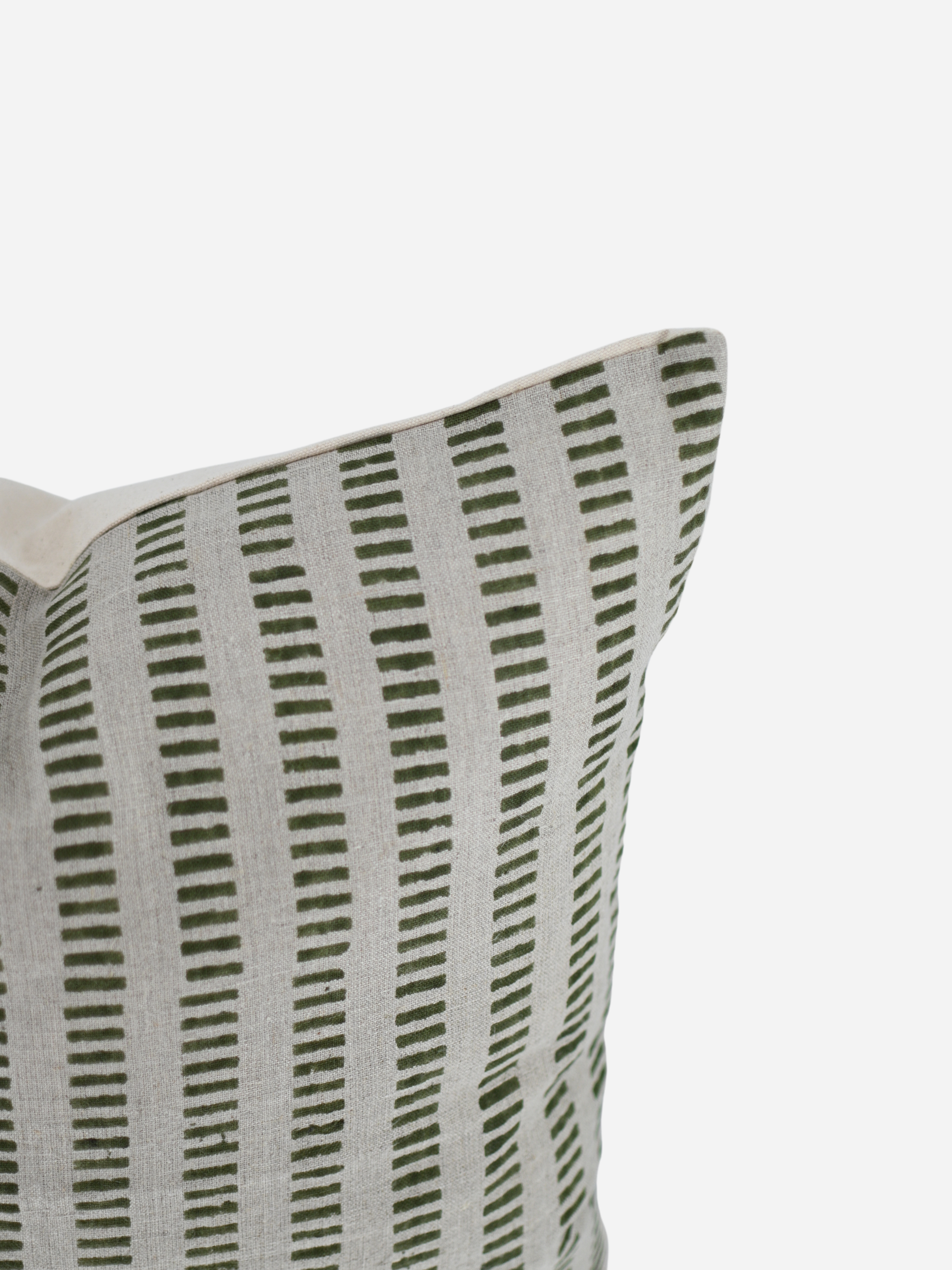 Vesper Stripe Natural Linen Pillow Cover Pillow Covers
